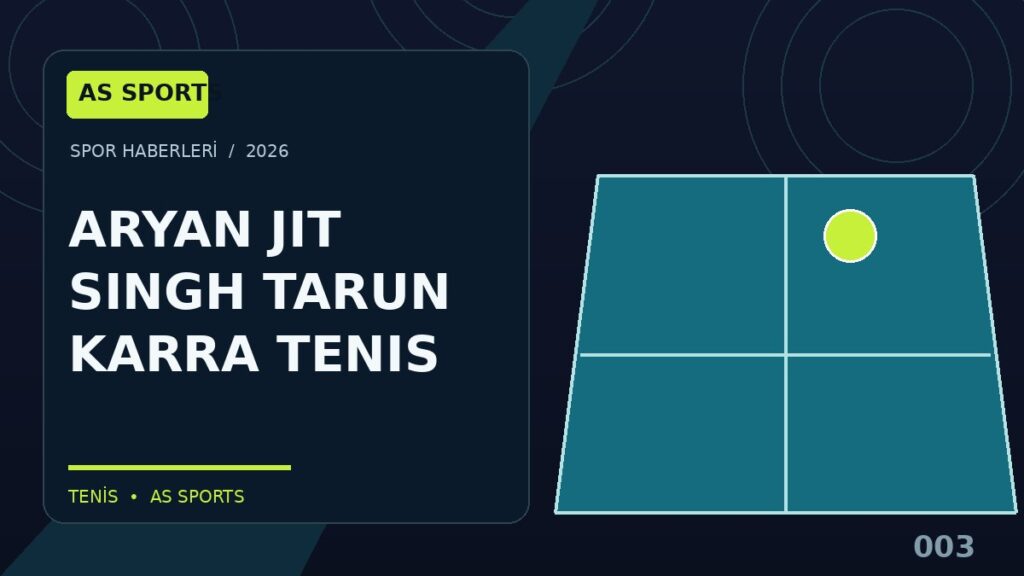 Aryan Jit Singh – Tarun Karra: Clemson UTR Tenis Karşılaşması — illustrative sports artwork