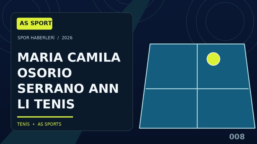 Camila Osorio – Ann Li: Monterrey 2026 İlk Tur Maç Sonucu — illustrative sports artwork