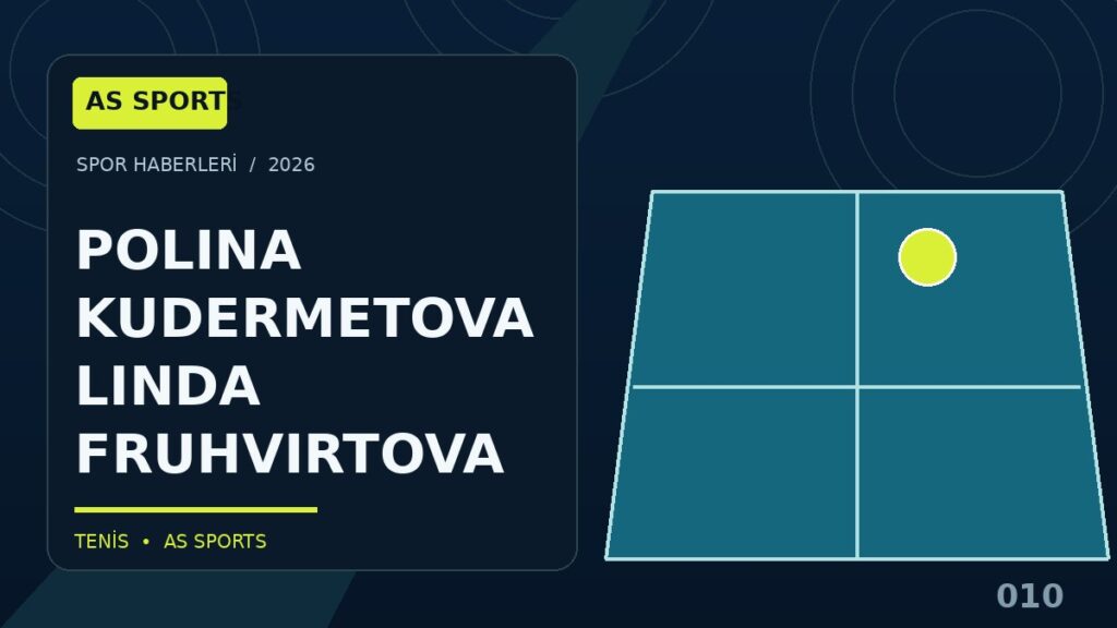 Polina Kudermetova – Linda Fruhvirtová: ABD Açık Eleme Sonucu — illustrative sports artwork